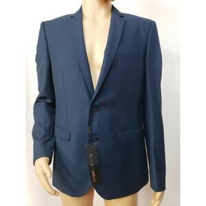 Alberto Cardinali Slim Fit Men's Navy 2 Button Sport Blazer Sz 42R NEW $298 #C